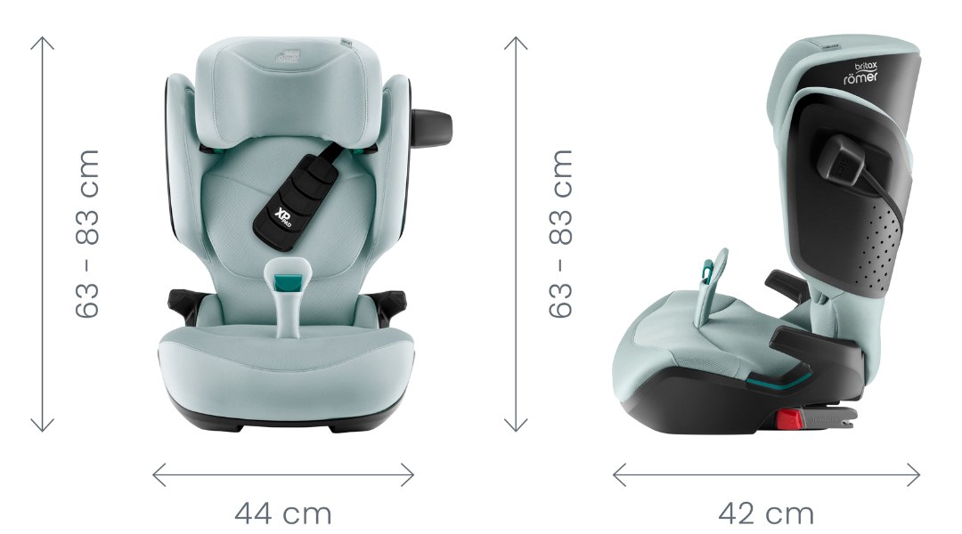 Autosedačka Britax-Römer Kidfix Pro Style Rozmery